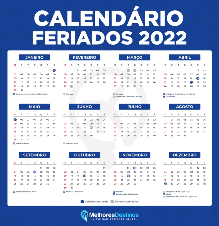 Feriados em novembro de 2022: veja sites de calendário para conferir